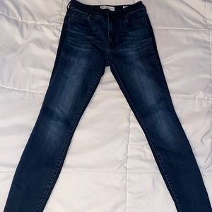 Bullhead Blue/Black High Rise Skinny Jeans